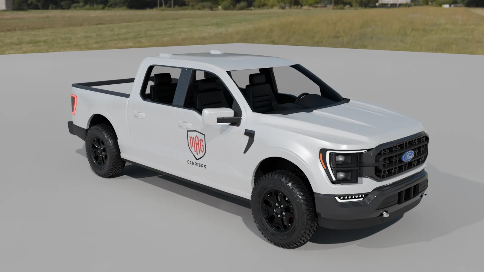 MAG Carriers shield on a pickup door