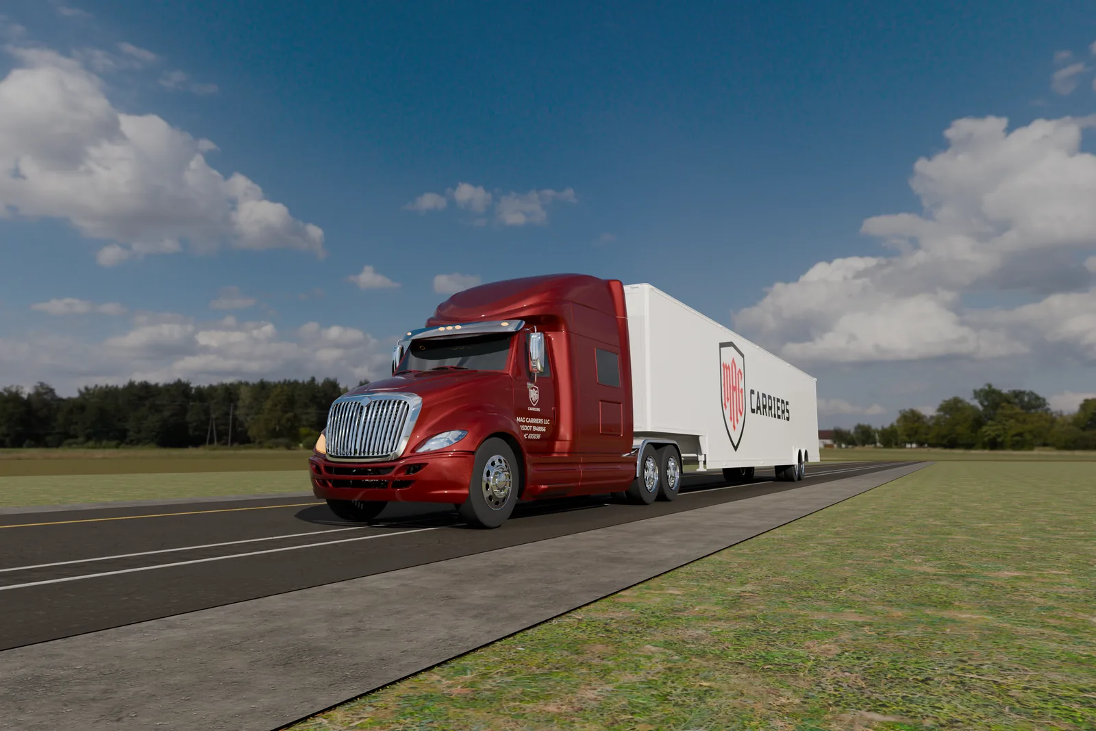 MAG Carriers semi truck render