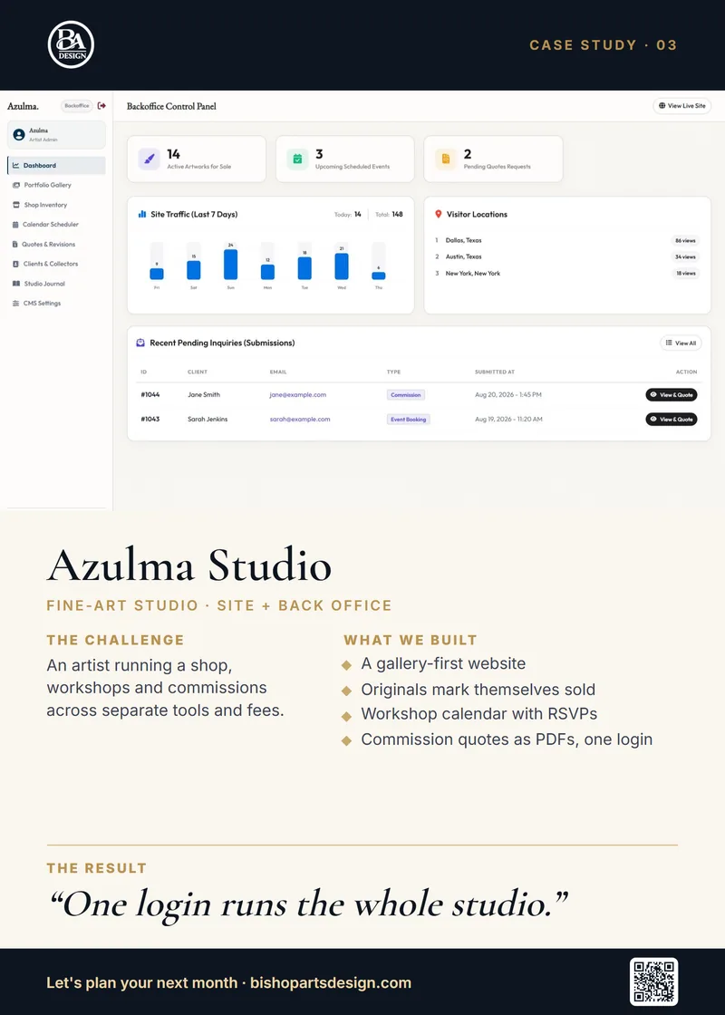 Azulma Studio case study card