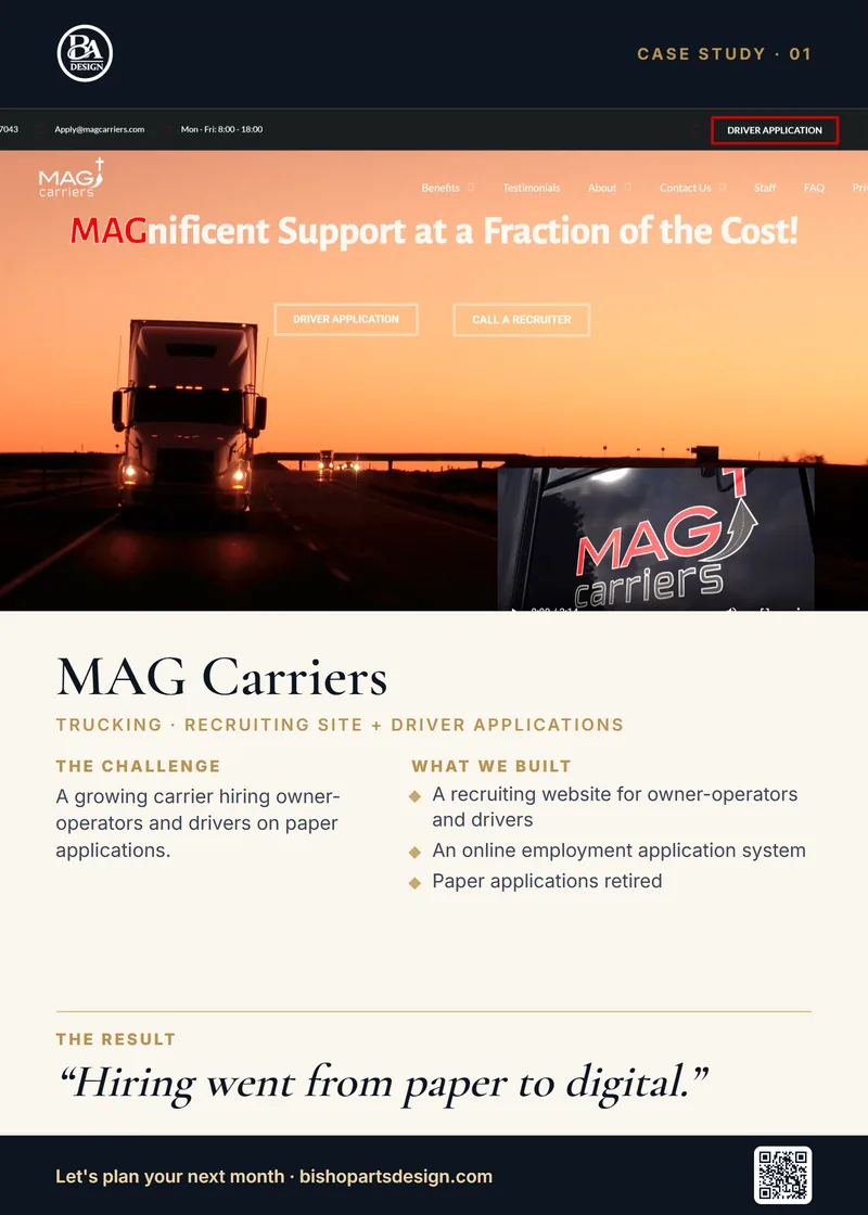 MAG Carriers case study card