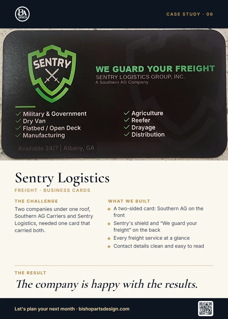 Sentry Logistics case study card