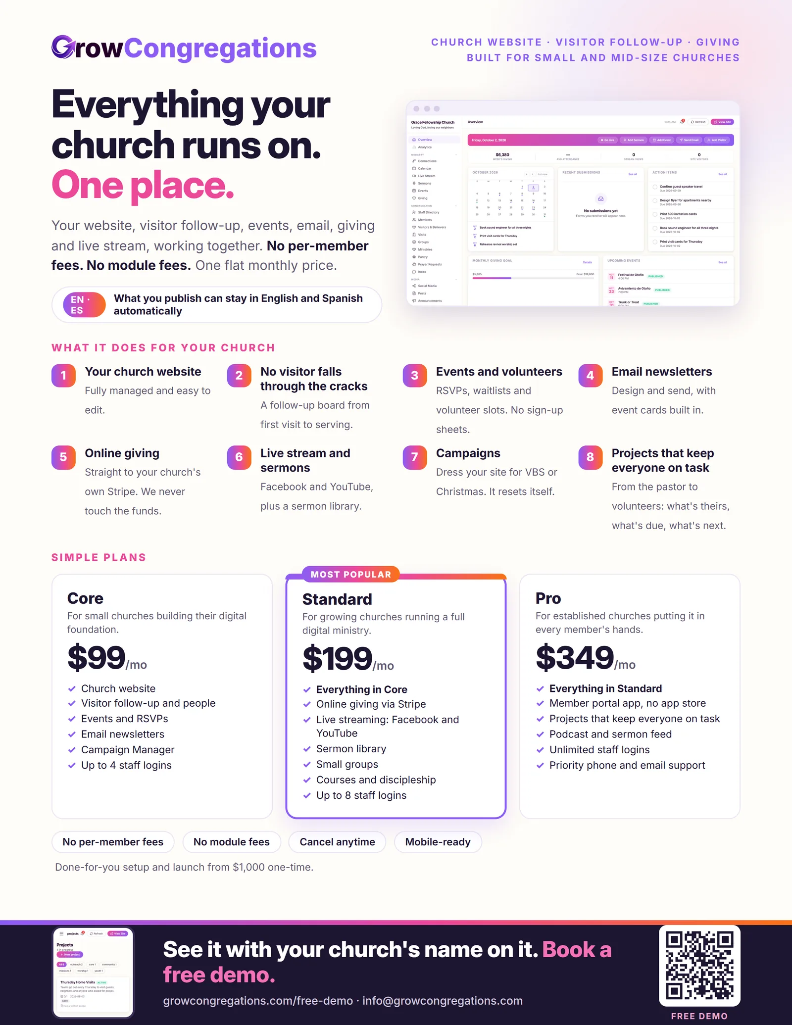 Grow Congregations sales sheet
