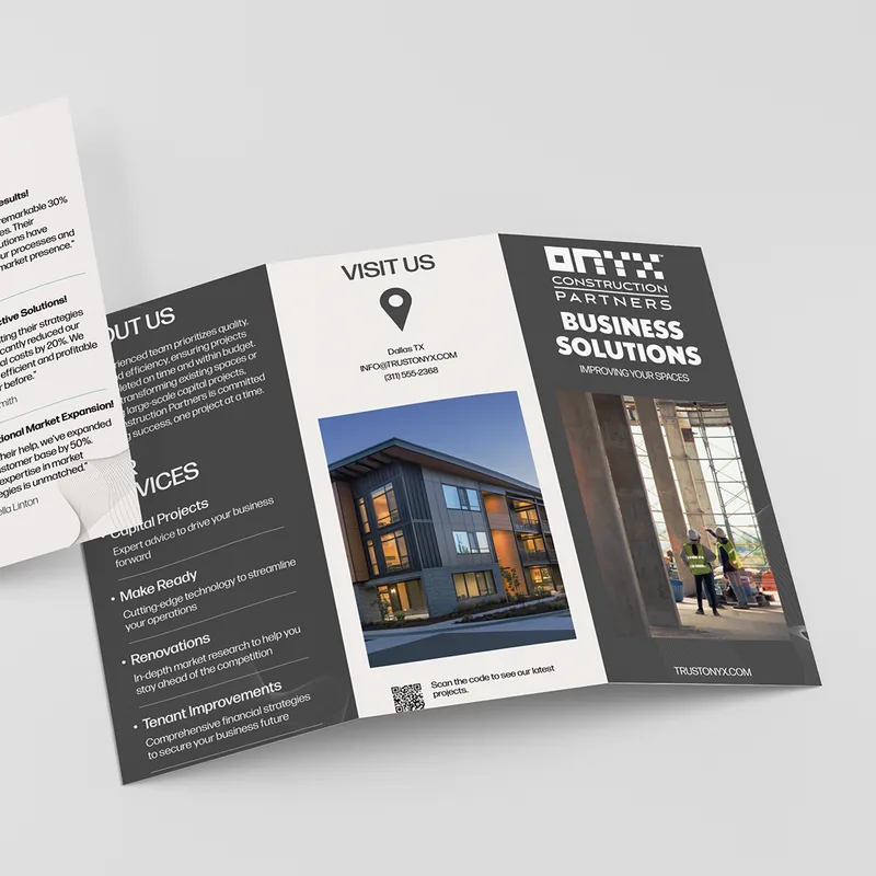 Onyx Construction trifold