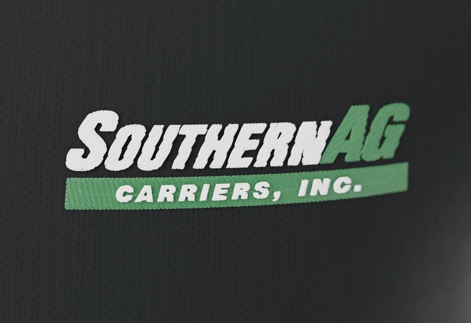 Southern AG logo embroidered on a black polo