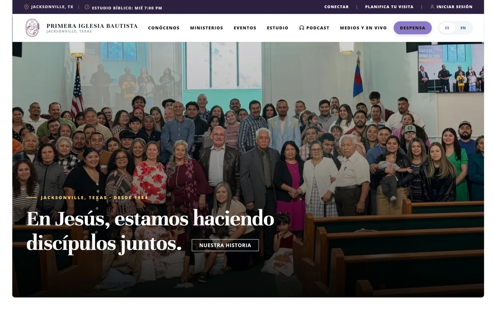 Primera Iglesia Bautista home page
