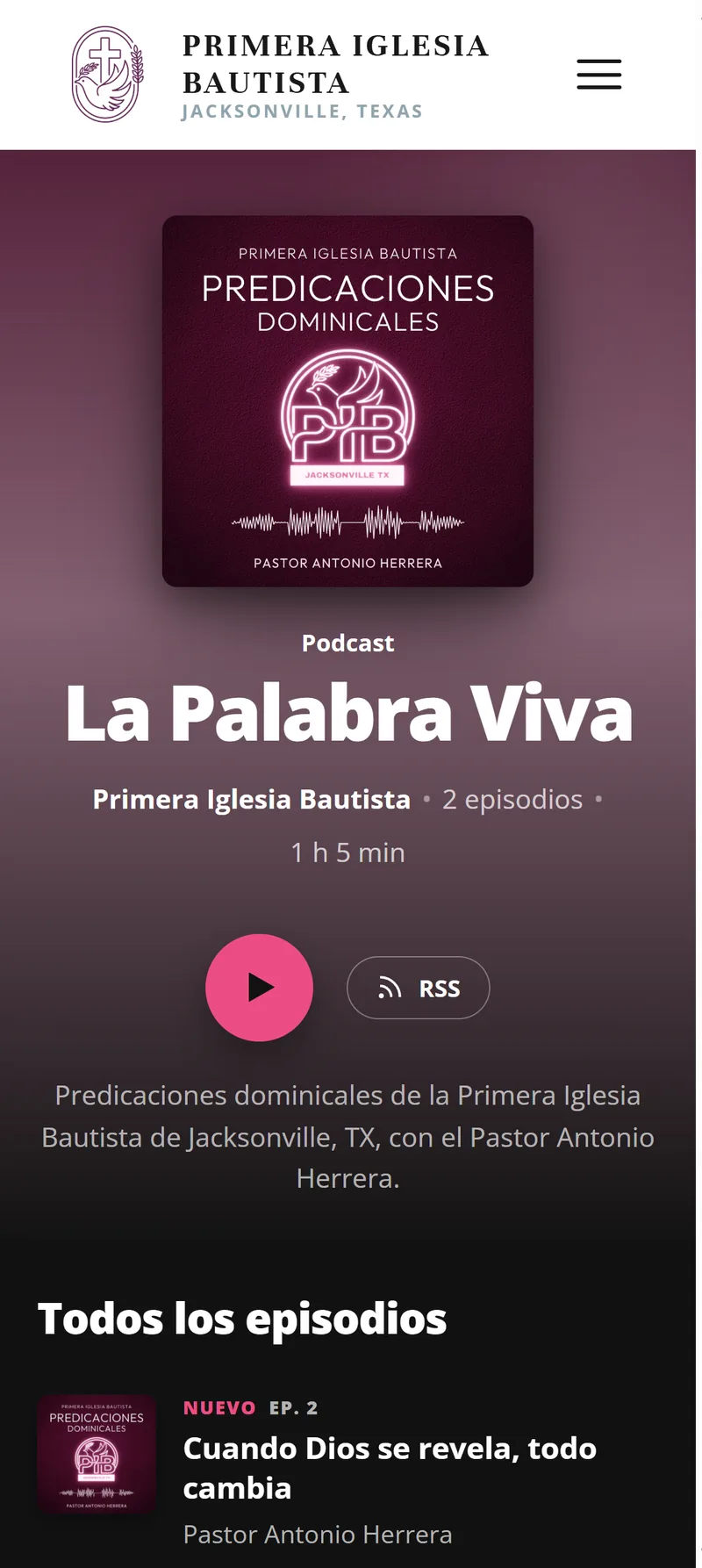 Podcast on a phone